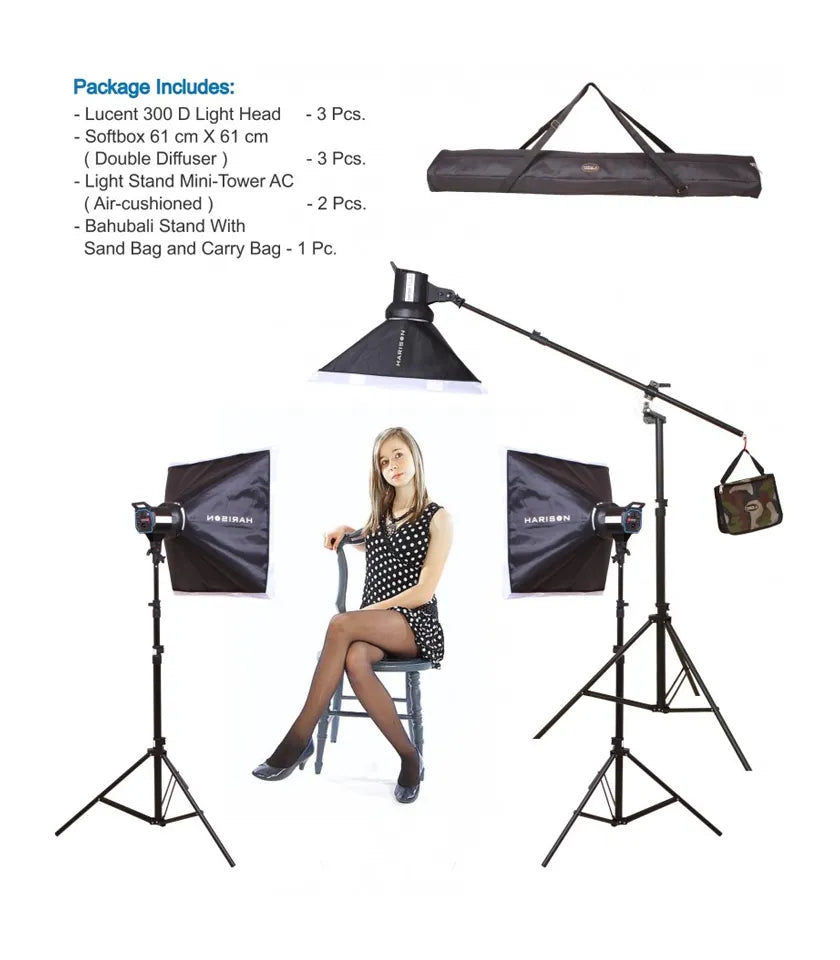 HARISON Lucent 300-D Double Kit With Bahubali Stand