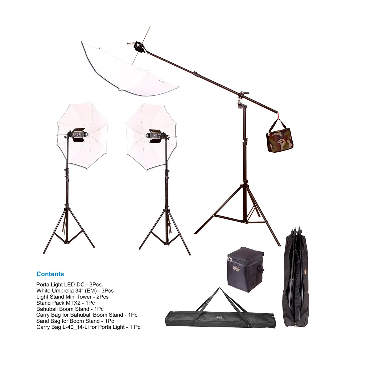 Porta Light LED – 3 Point Lighting kit